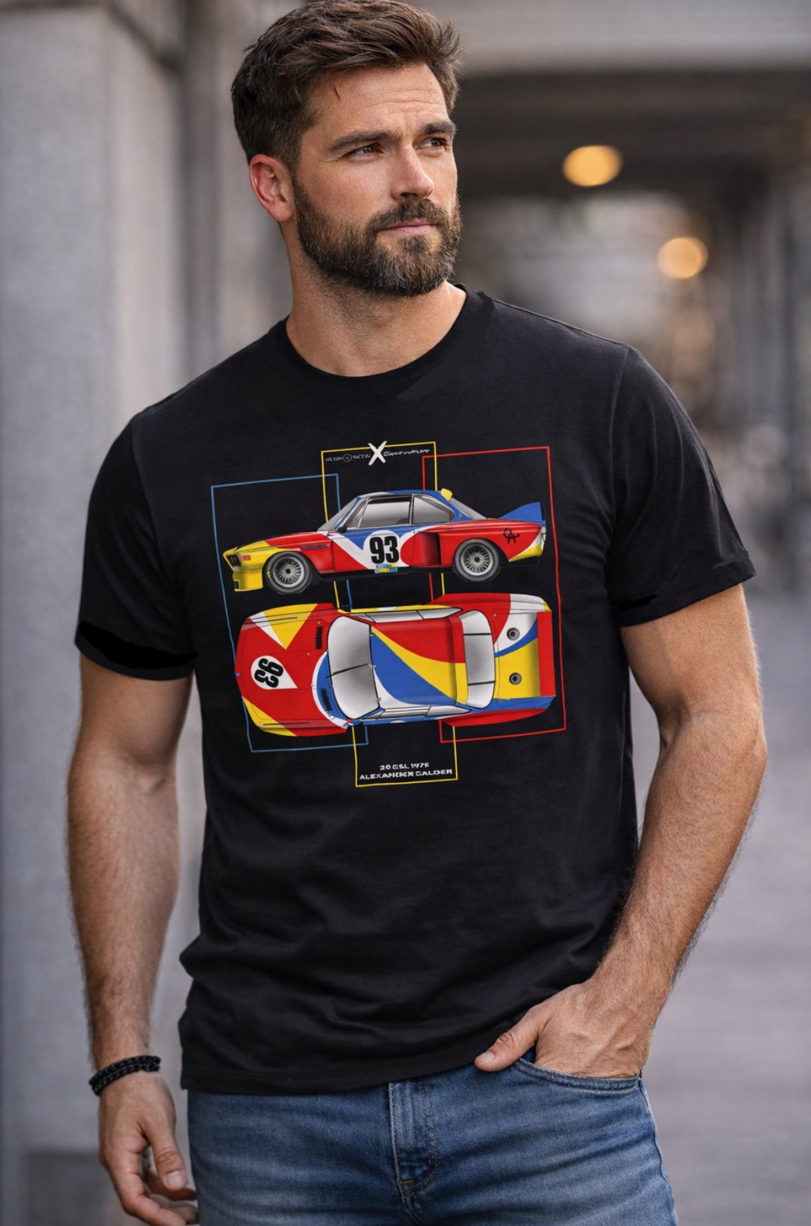 T-shirt Art Car BMW